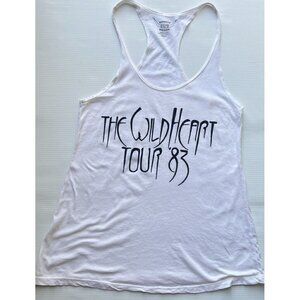 Bandit Women's Wilde Heart Tour 83 Casual Tank Top White Size S M L